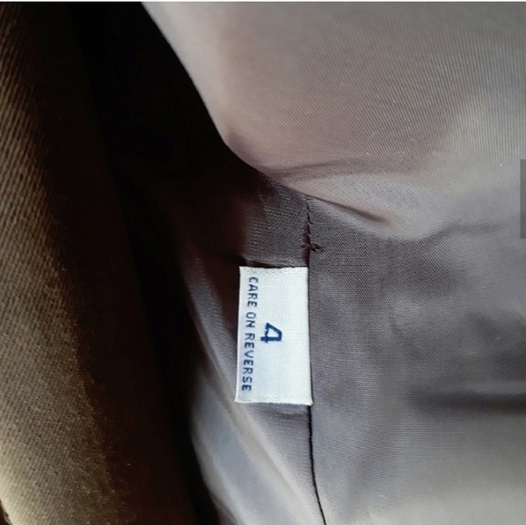 Vintage Barry Bricken 2 Piece Suit Skirt Set Size 4 Brown - Picture 6 of 10